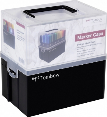 Marker caligrafic 2 in 1, ABT Dual Brush Pen, Combo Colours, 108 culori/set Tombow