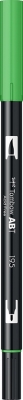 Marker caligrafic 2 in 1, ABT Dual Brush Pen, light green Tombow