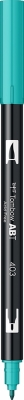 Marker caligrafic 2 in 1, ABT Dual Brush Pen, bright blue Tombow