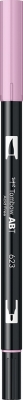 Marker caligrafic 2 in 1, ABT Dual Brush Pen, purple sage Tombow