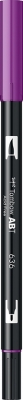 Marker caligrafic 2 in 1, ABT Dual Brush Pen, imperial purple Tombow
