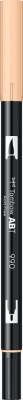 Marker caligrafic 2 in 1, ABT Dual Brush Pen, light sand Tombow