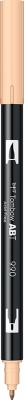 Marker caligrafic 2 in 1, ABT Dual Brush Pen, light sand Tombow