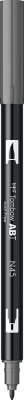 Marker caligrafic 2 in 1, ABT Dual Brush Pen, cool grey 10 Tombow