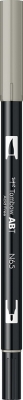 Marker caligrafic 2 in 1, ABT Dual Brush Pen, cool grey 5 Tombow
