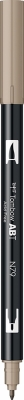 Marker caligrafic 2 in 1, ABT Dual Brush Pen, warm grey 2 Tombow
