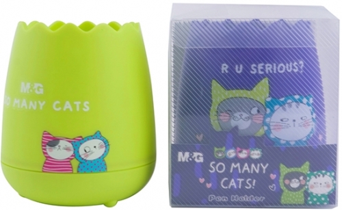 Suport instrumente de scris, So many cats, plastic, M&G