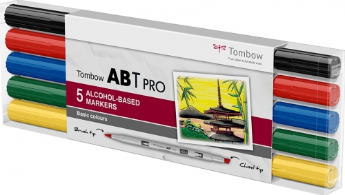 Markere ABT Pro 5 Basic Colors Tombow