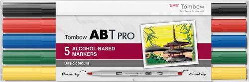Markere ABT Pro 5 Basic Colors Tombow