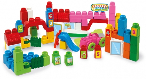Set constructie pentru fete, 80 de piese, Clementoni