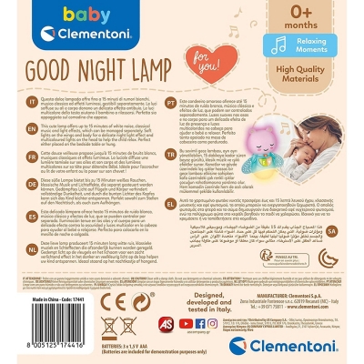 Lampa muzicala noapte buna Clementoni