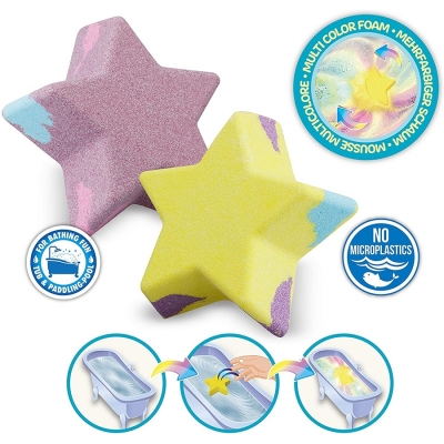 Forme efervescente tip stea, diverse culori, Inkee Craze