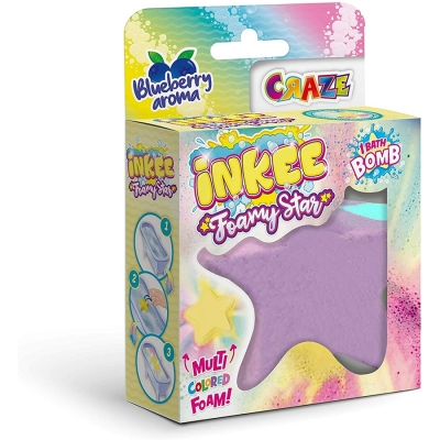 Forme efervescente tip stea, diverse culori, Inkee Craze