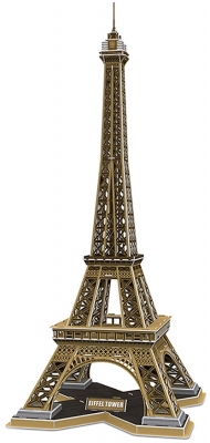 Puzzle 3D si brosura, Paris, 80 piese, CubicFun 