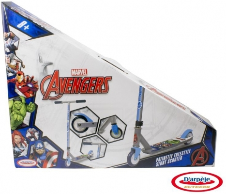 Trotineta copii, cadru aluminiu si otel, 2 roti, 82 cm, Avengers DArpeje
