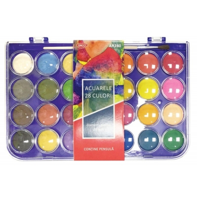 Acuarele 28 culori AR280 Daco