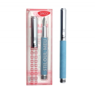 Stilou metalic albastru deschis Stiloul meu Daco