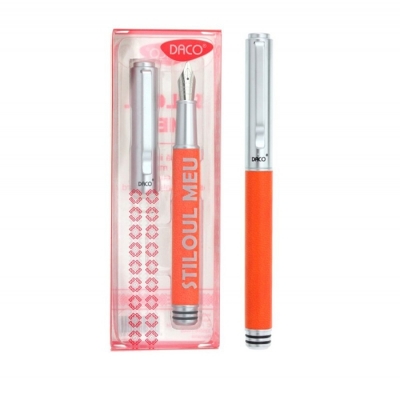 Stilou metalic portocaliu Stiloul meu Daco