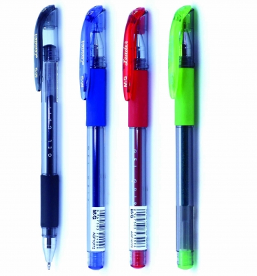 Pix stick cu gel M&G, cu capac ventilat si clips, 0.7mm, 12 pixuri/cutie