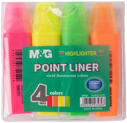 Evidentiator parfumat, 4 culori/set, M&G