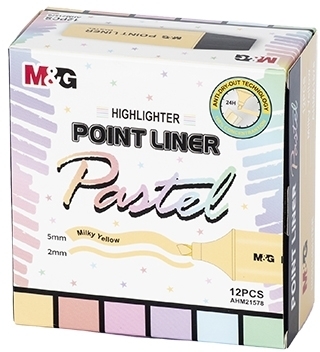 Evidentiator pastel, galben, M&G