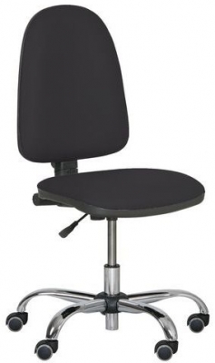 Scaun de lucru Torino plus cu roti moi, negru