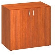 Dulap cu inaltime mica Alfa 500, 74,2 x 80 x 47 cm, cu usi, model cires