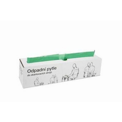 Sac de reziduuri pentru distrugatorul de documente, 45 x 80 cm, verde