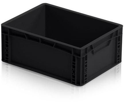 Naveta antistatica ESD, neagra, 17 x 40 x 30 cm