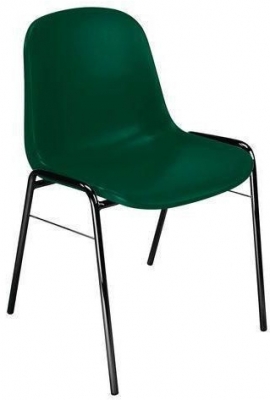 Scaun de sufragerie din plastic Manutan Chaise, verde