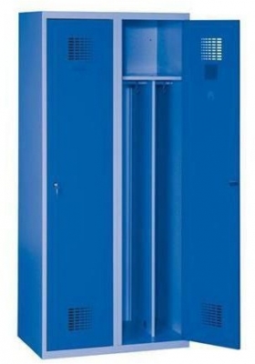 Dulap sudat de vestiar Drake usor, 2 compartimente, albastru