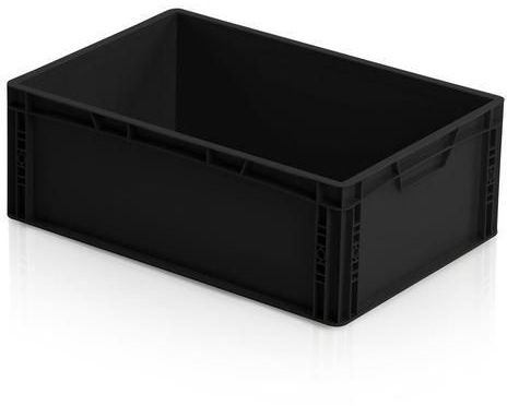 Naveta antistatica ESD, neagra, 22 x 60 x 40 cm