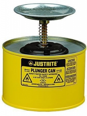 Umezitor de siguranta Justrite, galben, 2 l