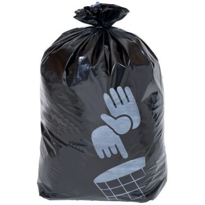 Saci menajeri Manutan, 60 l, grosime 80 mic, 100 buc, negri