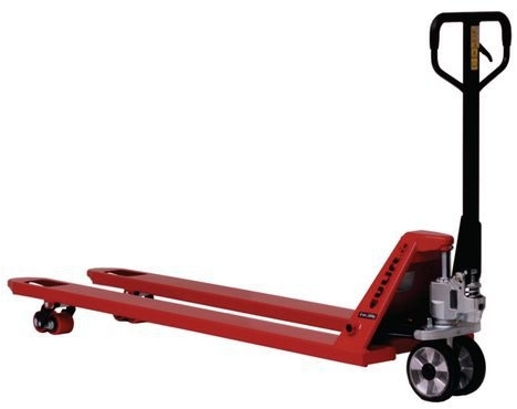 Transpalet BF1800AR cu furca lunga, pana la 2000 kg, roti directie din cauciuc