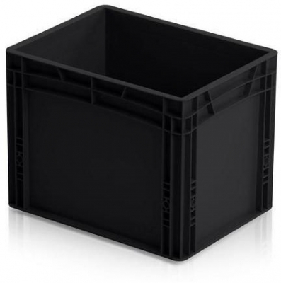 Naveta antistatica ESD, neagra, 32 x 40 x 30 cm
