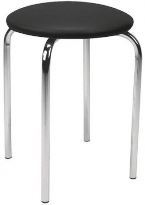 Scaun de sufragerie din piele Chico, negru