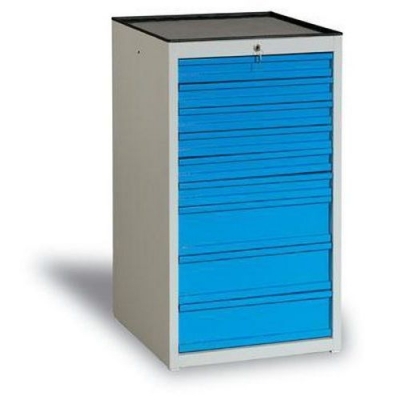 Dulap de atelier cu sertare, 108 x 59 x 62 cm, 9 sertare