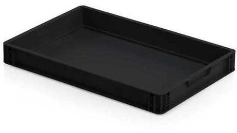 Naveta antistatica ESD, neagra, 7,5 x 60 x 40 cm