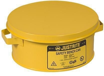 Recipient de siguranta pentru solventi Justrite, galben, 4l