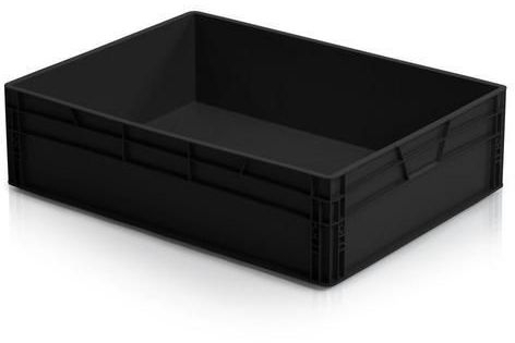 Naveta antistatica ESD, neagra, 22 x 80 x 60 cm