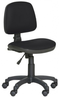 Scaun de lucru Monako cu roti dure, negru