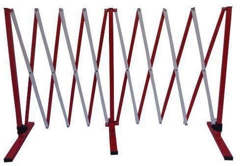 Bariera metalica mobila Manutan, pliabila, lungime 400 cm