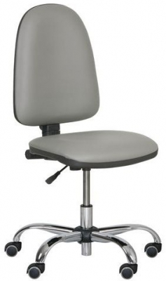 Scaun de lucru Torino plus cu roti moi, gri