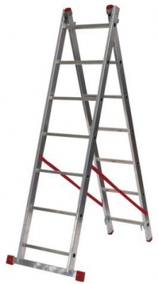 Scara din aluminiu HOBBY, 2 x 7 trepte