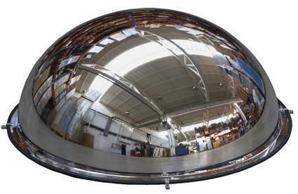 Oglinda industriala parabolica Manutan, semisfera, 800 mm