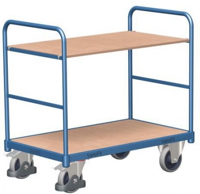 Carucior cu rafturi, pana la 250 kg, 2 rafturi, 98,6 x 106 x 70 cm