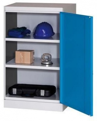 Dulap de atelier pentru scule, 104 x 60 x 43,5 cm, gri/albastru