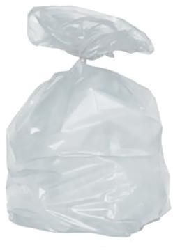 Saci menajeri, 120 l, grosime 40 mic, 250 buc, transparent