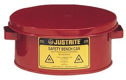 Recipient de siguranta pentru solventi Justrite, rosu, 2 kg